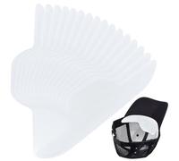 CABODYALS 50 Pezzo 1 scatole Colletti Bianchi Assorbenti Il Sudore Fodera Protettiva Trucco Macchie Visiera Fascia Protettiva Antisudore Moatore Carta Tessuti Fodere per Cucito Realizzazione Cappelli