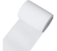 CABODYALS 5M 100mm Bobina Elastica Bianca Elasticizzata Pesante Elasticizzata Alta Elasticità Cinghia Maglia Larga Piatta Intrecciata Fascio di Corda Elastica per Cucire per Fare Cintura Pantaloni Abb