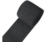 CABODYALS 6M 80mm Bobina Elastica Nera Piatta Larga Intrecciata Corda Elastica Da Cucire Elastica Pesante Elasticizzata Alta Elasticità Fascio di Cinghie In Maglia per Cucire Realizzazione di Parrucch