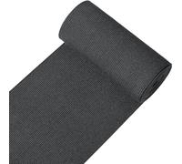 CABODYALS Bobina Elastica da 3 m e 120mm, Nera, Pesante, Elasticizzata, Alta Elasticità, Corda Piatta, Larga, Intrecciata, per Cucire, Artigianato, Biancheria Intima, Cinture, Abbigliamento Sportivo,