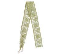 CABODYALS Fasce per Capelli in Pizzo Francese Verde Floreali Dolci Morbide Ed Eleganti Fasce per Capelli in Pizzo Sottili Nastri per Capelli in Cotone e Poliestere Foulard per Donna Abiti da Se