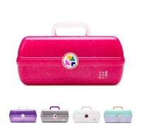 Caboodles Rainbow Rad - Organizzatore per trucchi da ragazza in movimento, Rosa intenso Sparkle