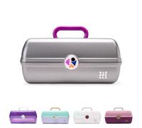 Caboodles Twilight Discoteca - Organizzatore Costmetic per trucchi e accessori per il trasporto, colore: argento brillante