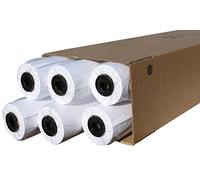 CABRO Carta per plotter Report 80 g/m² - Rotolo 914 mm x 50 m | Manicotto 50 mm | Carta CAD & inkjet bianca non patinata per disegni e piani tecnici - 6 rotoli