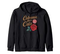 Cabrona Pero Carino Latina Chingona Mujer Chicana Chula Concha Felpa con Cappuccio