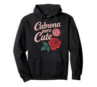 Cabrona Pero Carino Latina Chingona Mujer Chicana Chula Concha Felpa con Cappuccio