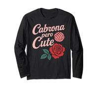 Cabrona Pero Carino Latina Chingona Mujer Chicana Chula Concha Maglia a Manica
