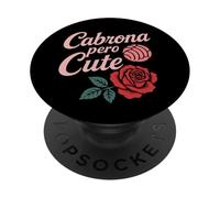 Cabrona Pero Carino Latina Chingona Mujer Chicana Chula Concha PopSockets PopGrip Adesivo