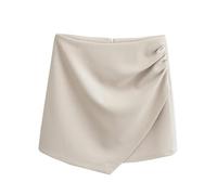 CABULE Gonna a Pieghe progettata per Le Donne con Vita Alta e Gonna Corta Irregolare Che abbraccia i Fianchi-Mi Xing-M