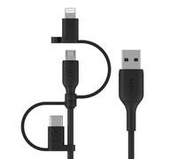 Belkin BOOST CHARGE cavo USB 1 m USB A USB C/Micro-USB B/Lightning Nero