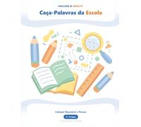 Caça-Palavras da Escola: 10 sopas de letras com soluções - para crianças