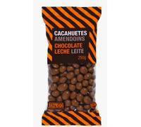 Cacahuetes con Chocolate con Leche, 250g. Pack de 3
