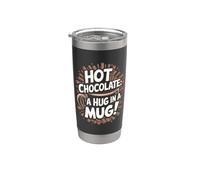 Cacao amante della cioccolata calda Bicchiere termico in acciaio inox doppia parete