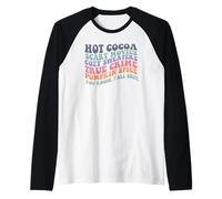 Cacao Caldo Film di SPAVENZA Vero CRIMINE Zucca Spice Fall Meme Maglia con Maniche Raglan