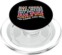 CACAO CALDO FILM DI SPAVENZA VERO CRIMINE ZUCCA SPICE FALL Meme PopSockets PopGrip per MagSafe