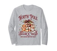 Cacao Caldo servito al North Pole Book Club | Libro di Lettura Nerd Maglia a Manica