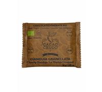 Cacao Crudo Cioccolato Fondente Crudo con Granella di Nocciole, BIO, 30 g