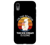 Cacatua carino vintage Sono la ragione per cui il gelato non c'è più Custodia per iPhone XR