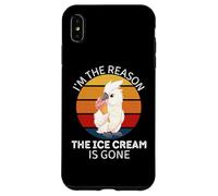 Cacatua carino vintage Sono la ragione per cui il gelato non c'è più Custodia per iPhone XS Max