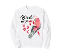 Cacatua dal Petto Rosa - Pappagallo Uccello Mamma Acquerello Felpa