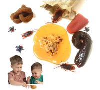 Cacca falsa con borse con coulisse, fa falsi vola di scarafaggi finti puke e altro ancora, giocattolo per cacca di novità per gli oggetti di giocattoli di April Fools 'Giornate, bambole.