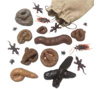 Cacca finta, giocattolo morbido da spremere per Halloween con mosca di bugia