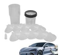 Cacce di vernice per auto, tazze di miscelazione di vernice per auto,Pistole per vernice auto spruzzatore - Strumento per agitatore da 400 ml epossidico 5 conchiglie accessori automobilistici per a