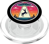 Caccia al cervo rapito astronave alieno rapimento nello spazio esterno PopSockets PopGrip per MagSafe