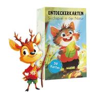 Caccia al tesoro per bambini, 56 pezzi, caccia al tesoro all'aperto e scoprire la natura, emozionante gioco di ricerca, gioco educativo, giochi a partire dai 4, 5, 6, 7, 8 anni, per ragazze e ragazzi