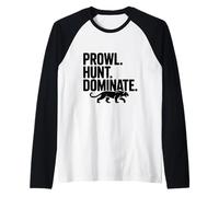 Caccia alla Caccia Domina la Pantera feroce Maglia con Maniche Raglan