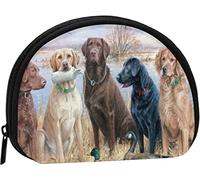 Caccia all'anatra Labrador Retriever, Portafoglio Borsa per trucco Borsa da donna Borsa portamonete piccola Borsa per cambio conchiglia