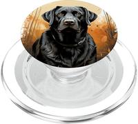 Caccia all'anatra personalizzata, Labrador Retriever Black Lab PopSockets PopGrip per MagSafe
