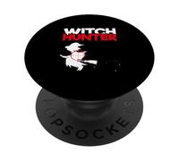 Caccia alle streghe Halloween Stregoneria Amante Divertente Cacciatore di Streghe PopSockets PopGrip Adesivo