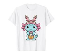 Caccia all'uovo di Pasqua Carino Axolotl Pasqua Maglietta