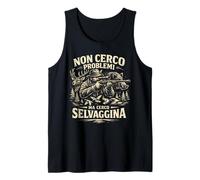 Caccia Cinghiale Cervo Cacciatore Non Cerco Problemi Uomo Canotta