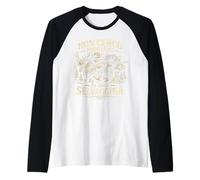 Caccia Cinghiale Cervo Cacciatore Non Cerco Problemi Uomo Maglia con Maniche Raglan