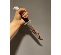Caccia Coltello Palmare Film Sostegno Halloween Ghost Urla Accessorio Falso PU