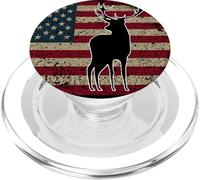 Caccia di cervi bandiera americana USA orgoglioso cacciatore idea regalo PopSockets PopGrip per MagSafe