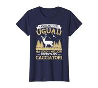 Caccia Divertente Solo I Migliori Diventano Cacciatori Maglietta, Donna, Navy, S