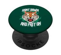 Caccia e preda della tigre ruggente PopSockets PopGrip Adesivo