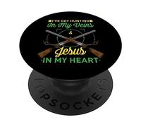 Caccia nelle mie vene - Gesù nel mio cuore PopSockets PopGrip Adesivo