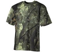 Caccia Pesca Trapper Camouflage Top Camo Hombres T-Shirt Vero Albero Tee Verde