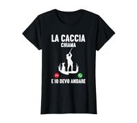 Caccia Previsioni del Fine Settimana Caccia Cacciatore Maglietta, Donna, Nero, XXL