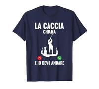Caccia Previsioni del Fine Settimana Caccia Cacciatore Maglietta, Uomo, Navy, 6XL