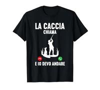 Caccia Previsioni del Fine Settimana Caccia Cacciatore Maglietta, Uomo, Nero, 3XL