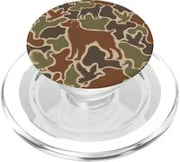 Caccia uccelli acquatici Camo Duck Hunters Brittany Spaniel Dog PopSockets PopGrip per MagSafe