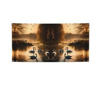 Caccia Volare Anatre Selvatiche Stampa Versatile Party Banner,Migliori Bandiere Banner Per Eventi,Decorazioni Per Feste Di Compleanno