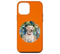 Caccia Yellow Lab, cane Labrador con anatre, uccelli acquatici. Custodia per iPhone 12 mini