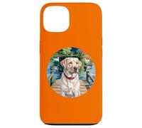 Caccia Yellow Lab, cane Labrador con anatre, uccelli acquatici. Custodia per iPhone 13