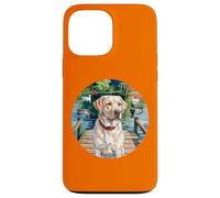 Caccia Yellow Lab, cane Labrador con anatre, uccelli acquatici. Custodia per iPhone 13 Pro Max